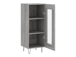 Aparador aparador cómoda armario mueble organizador cocina salón salón Sonoma 34,5 x 34 x 90 cm madera contrachapada gris 02_0036307