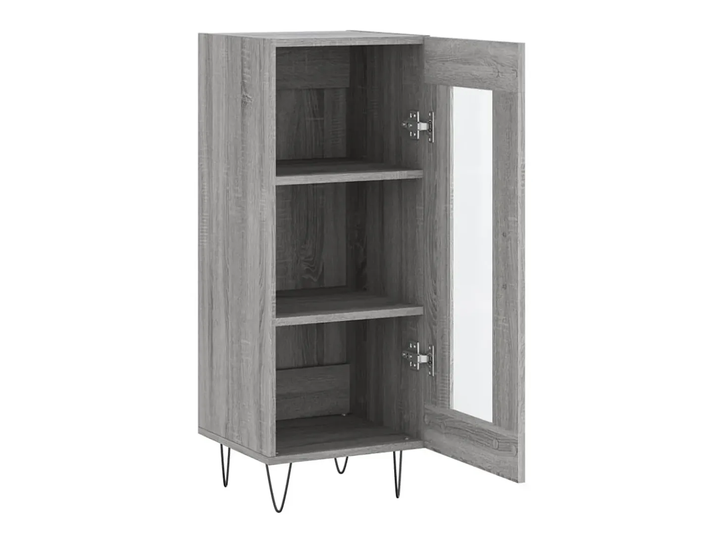 Aparador aparador cómoda armario mueble organizador cocina salón salón Sonoma 34,5 x 34 x 90 cm madera contrachapada gris 02_0036307