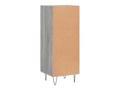 Aparador aparador cómoda armario mueble organizador cocina salón salón Sonoma 34,5 x 34 x 90 cm madera contrachapada gris 02_0036307