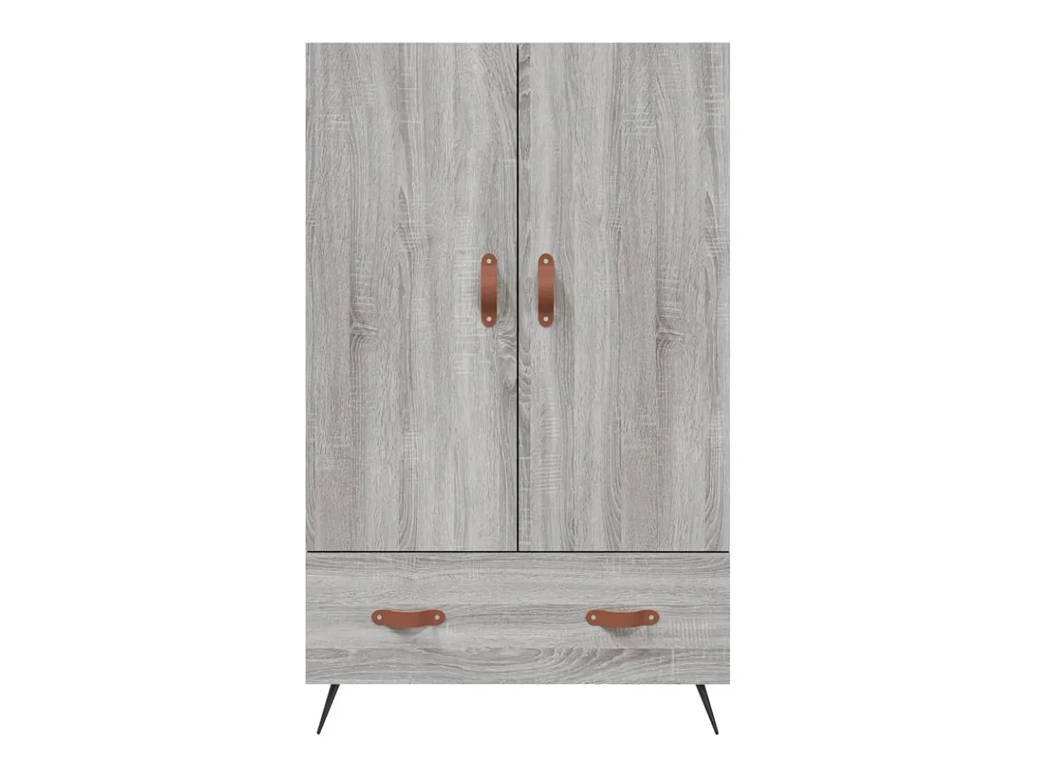 Aparador aparador cómoda armario mueble organizador cocina salón salón alto Sonoma 69,5 x 31 x 115 cm madera contrachapada gris 02_0035400