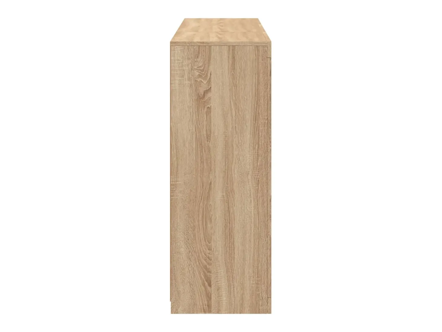Aparador Aparador Cómoda Gabinete Organizador de Almacenamiento Cocina Sala de Estar con Luces LED 3 Piezas Sonoma Madera de Ingeniería Marrón 02_0037214