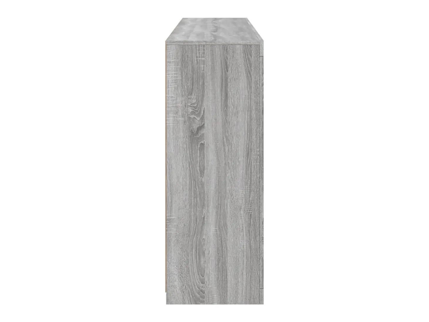 Aparador Aparador Cómoda Gabinete Unidad de Almacenamiento Organizador Cocina Sala de Estar con Luces LED 3 Piezas Sonoma Madera de Ingeniería Gris 02_0037235