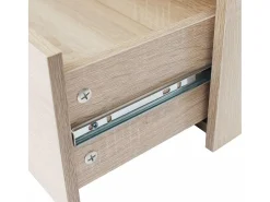 Aparador aparador consola mueble mueble de almacenamiento con 4 cajones 71 cm color roble marrón 4402121