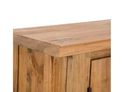 Aparador aparador mueble consola mueble de almacenamiento lateral de baño pino macizo reciclado 70 cm marrón 4402225