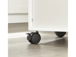 Aparador Auxiliar bajo de Cocina para microondas,con 2 Puertas y 1 cajón,L59 cm x P40 cm x H92 cm,FSB09-W SoBuy ES