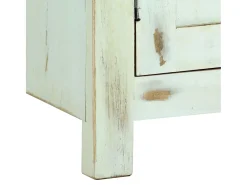 Aparador Azul Claro 110x35x70 cm Madera Maciza de Mango