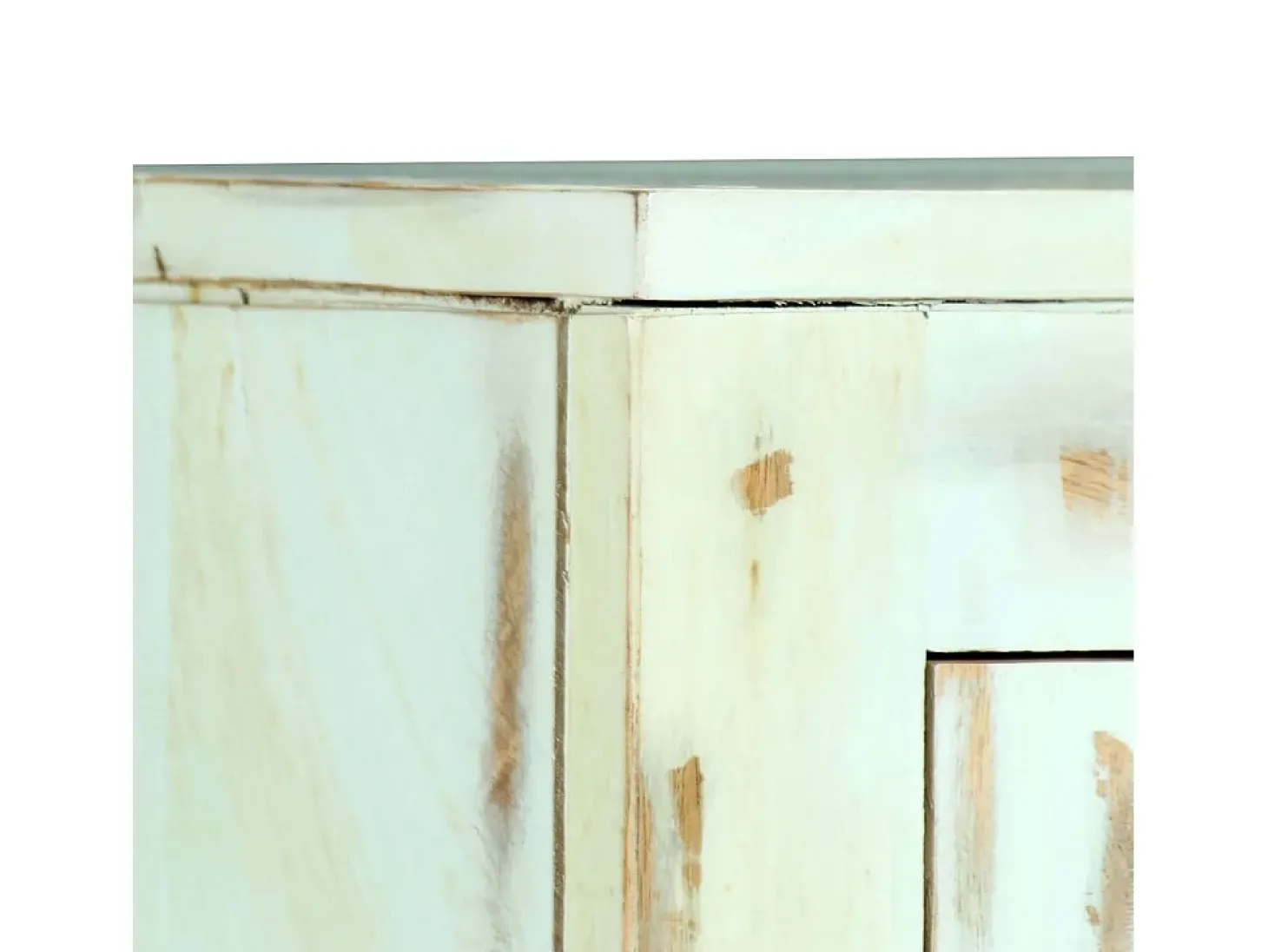 Aparador Azul Claro 110x35x70 cm Madera Maciza de Mango