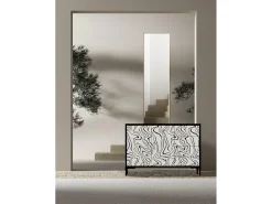 Aparador bajo 2 puertas 4 cajones mdf estampado