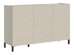 Aparador bajo 3 puertas 130x40x84 cm Solaria cachemira