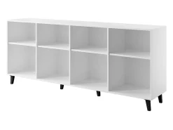 Aparador bajo contemporáneo blanco mate 200 cm Spiro