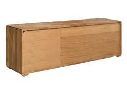 Aparador bajo en madera maciza de roble 3 puertas Inka 172 cm