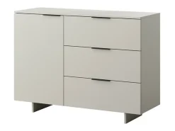Aparador beige 1 puerta 3 cajones - 120cm Jude