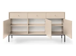 Aparador, beige arena, 153,4 x 83 x 39 cm, patas negras