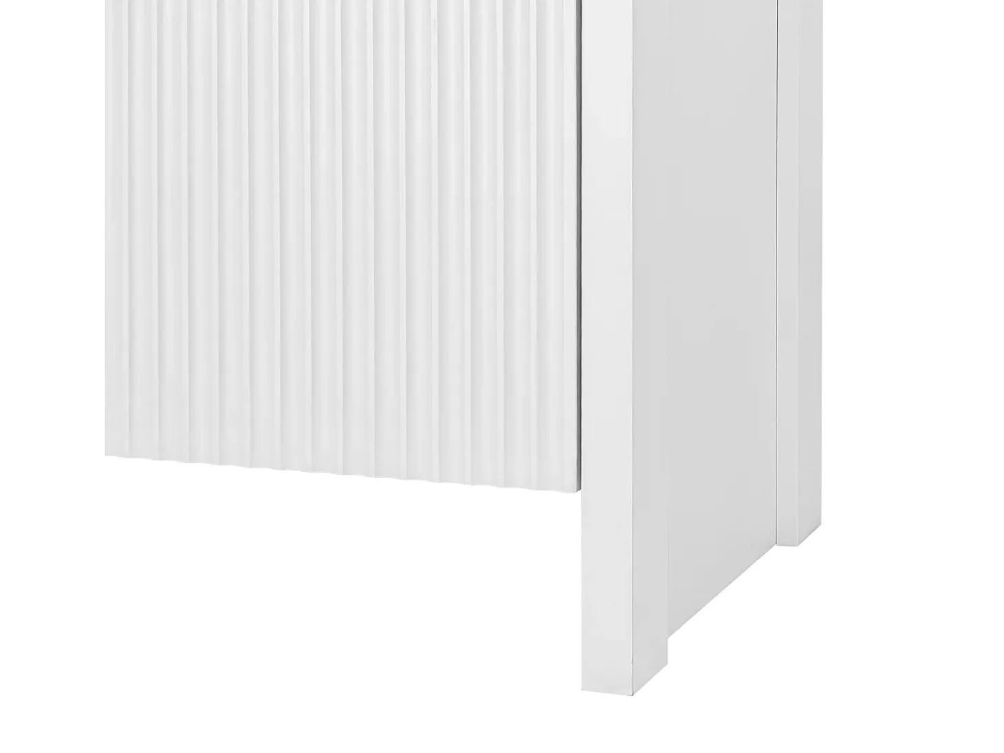 Aparador blanco - Aparador de 4 puertas con estantes ajustables - para sala de estar y comedor