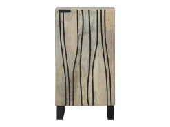 Aparador Blanco 40 x 33 x 75 cm madera maciza de mango