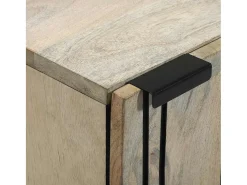 Aparador Blanco 40 x 33 x 75 cm madera maciza de mango