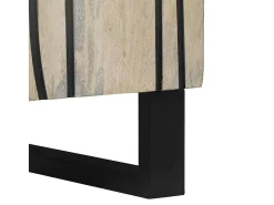 Aparador Blanco 40 x 33 x 75 cm madera maciza de mango