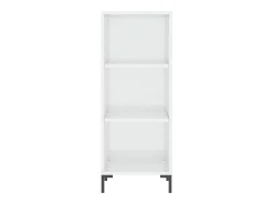 Aparador blanco alto brillo 34,5x32,5x90 cm madera de ingeniería