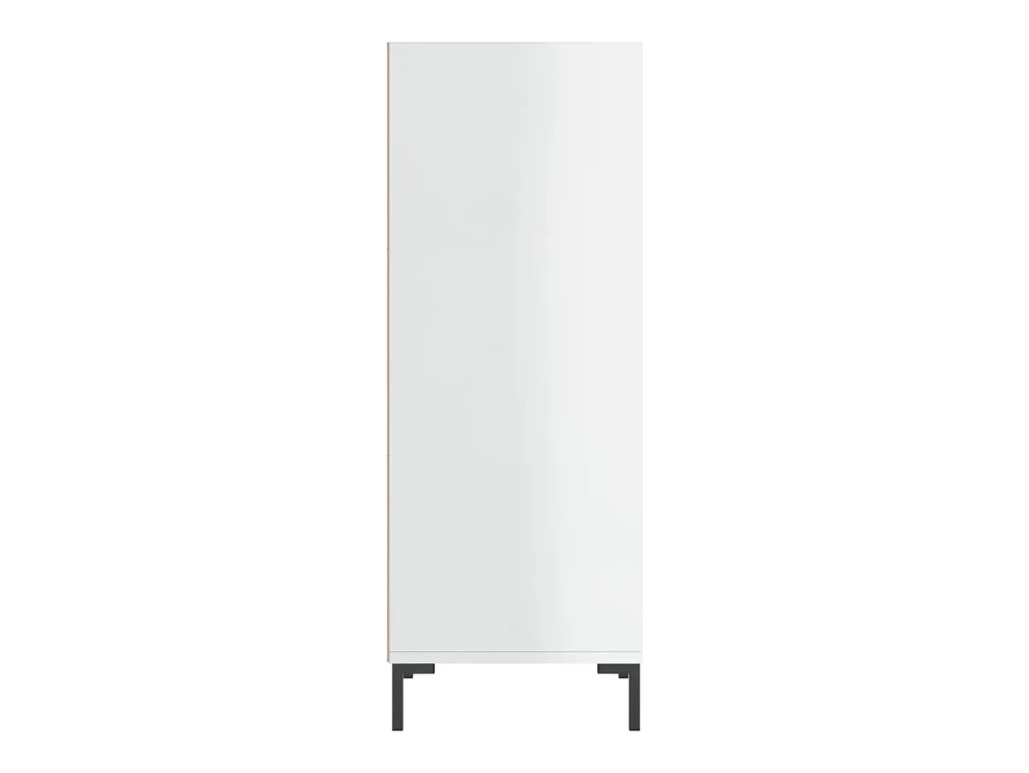 Aparador blanco alto brillo 34,5x32,5x90 cm madera de ingeniería
