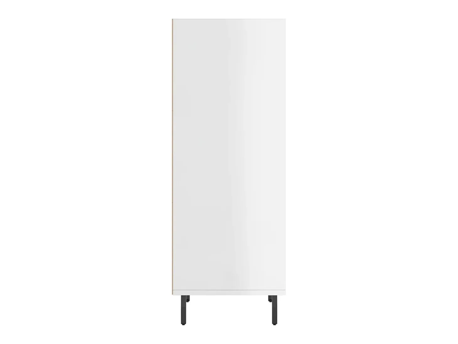 Aparador blanco alto brillo 34,5x32,5x90 cm madera de ingeniería