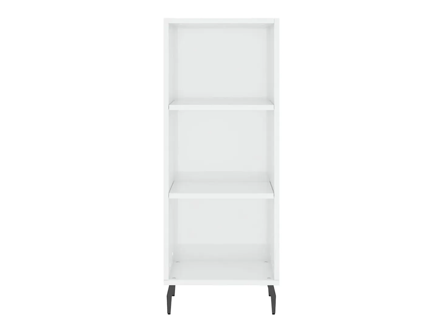 Aparador blanco alto brillo 34,5x32,5x90 cm madera de ingeniería