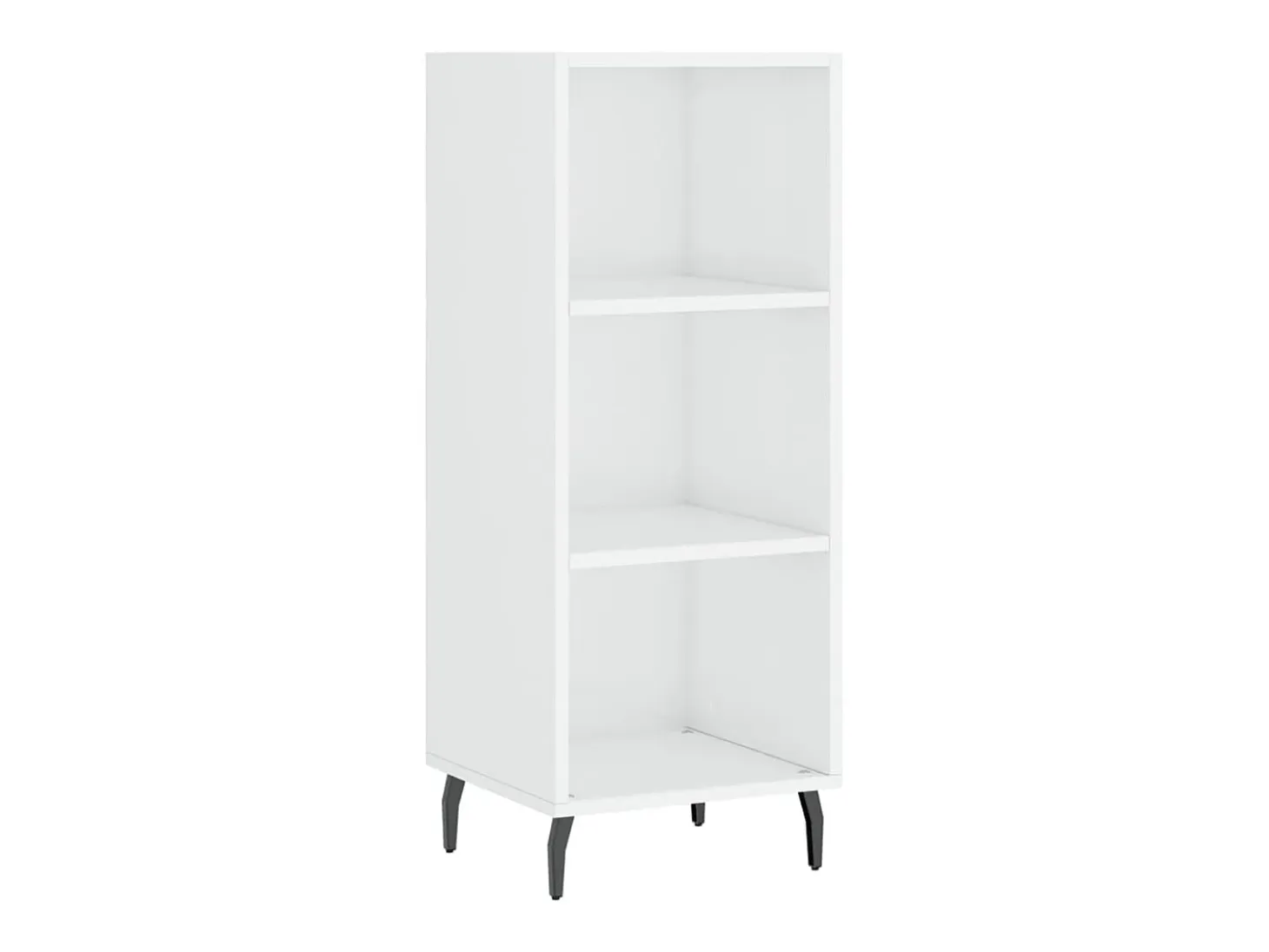 Aparador blanco alto brillo 34,5x32,5x90 cm madera de ingeniería