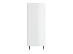 Aparador blanco alto brillo 34,5x32,5x90 cm madera de ingeniería