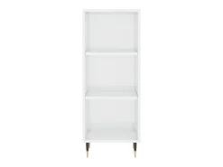 Aparador blanco alto brillo 34,5x32,5x90 cm madera de ingeniería