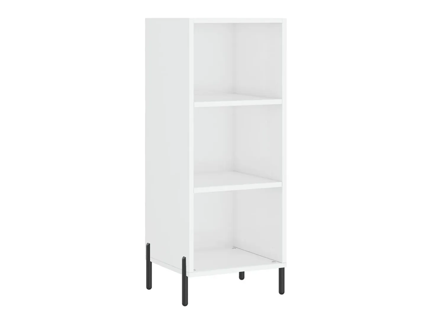 Aparador blanco alto brillo 34,5x32,5x90 cm madera de ingeniería
