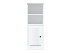 Aparador blanco alto brillo 36x35,5x103,5 cm madera de ingeniería
