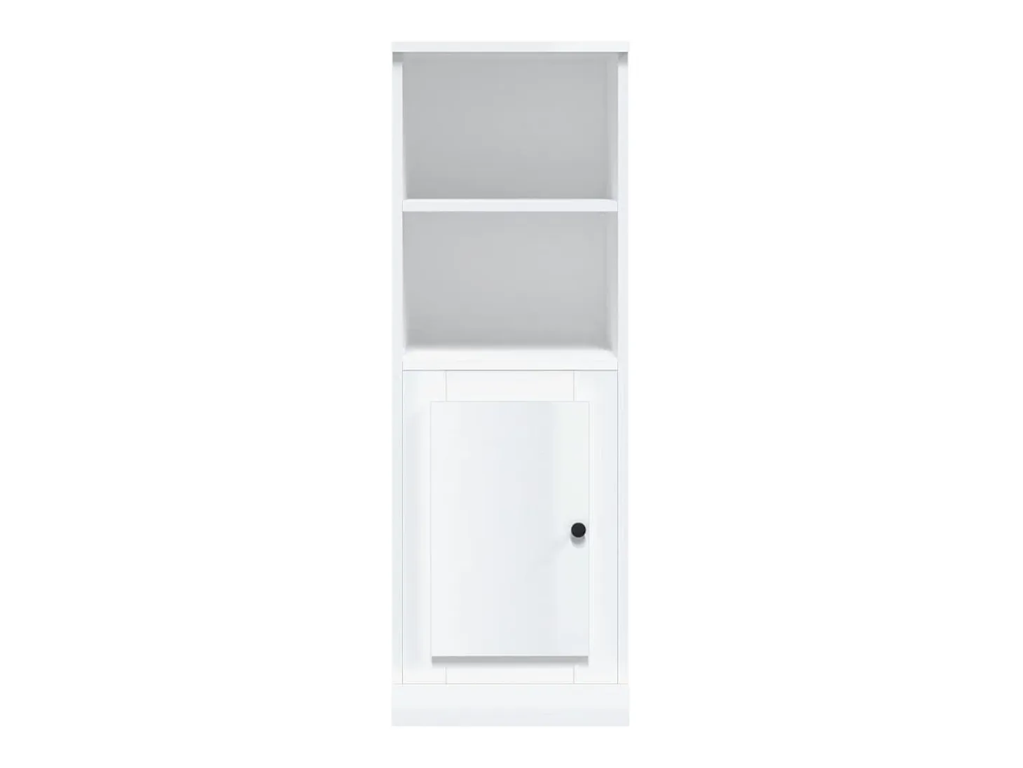 Aparador blanco alto brillo 36x35,5x103,5 cm madera de ingeniería