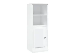 Aparador blanco alto brillo 36x35,5x103,5 cm madera de ingeniería