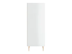 Aparador blanco alto brillo 34,5x32,5x90 cm madera de ingeniería