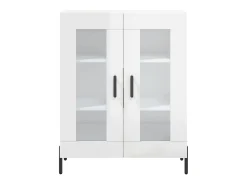 Aparador Blanco brillo 69,5x34x90 cm Madera de ingeniería