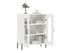 Aparador Blanco brillo 69,5x34x90 cm Madera de ingeniería