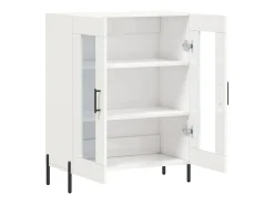 Aparador Blanco brillo 69,5x34x90 cm Madera de ingeniería