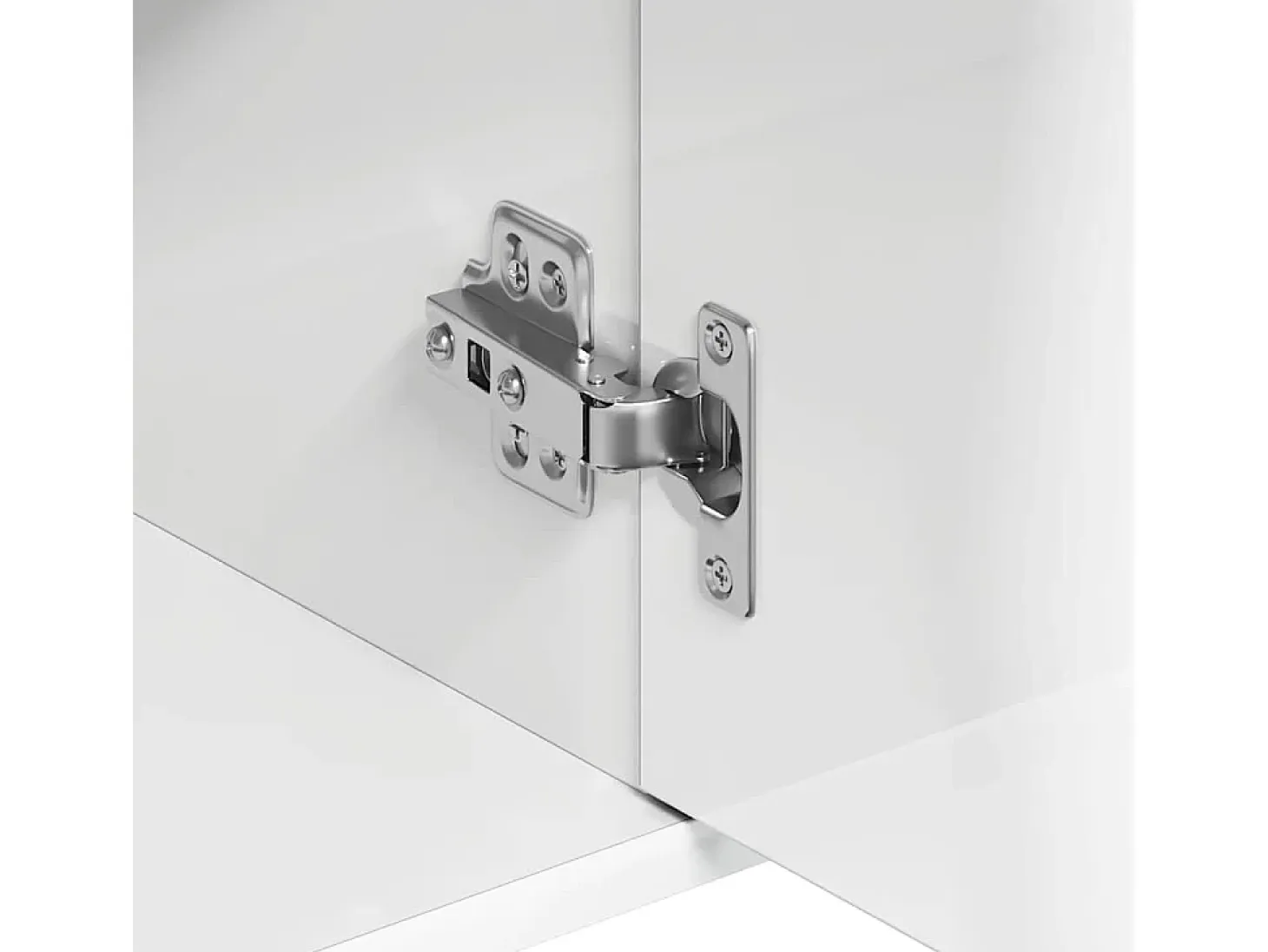 Aparador Blanco brillo 88x30x70 cm Madera de ingeniería