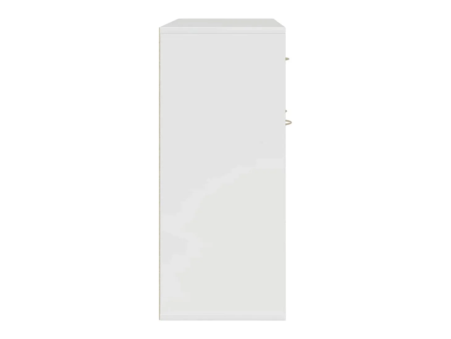 Aparador Blanco brillo 88x30x70 cm Madera de ingeniería