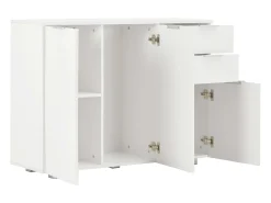 Aparador blanco brillo 107x35x80,5 cm