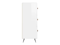 Aparador Blanco brillo 34,5x34x90 cm Madera de ingeniería