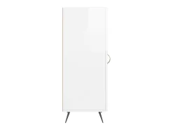 Aparador Blanco brillo 34,5x34x90 cm Madera de ingeniería
