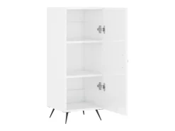 Aparador Blanco brillo 34,5x34x90 cm Madera de ingeniería