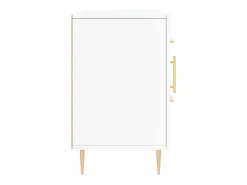 Aparador blanco brillo 100x36x60 cm madera de ingeniería