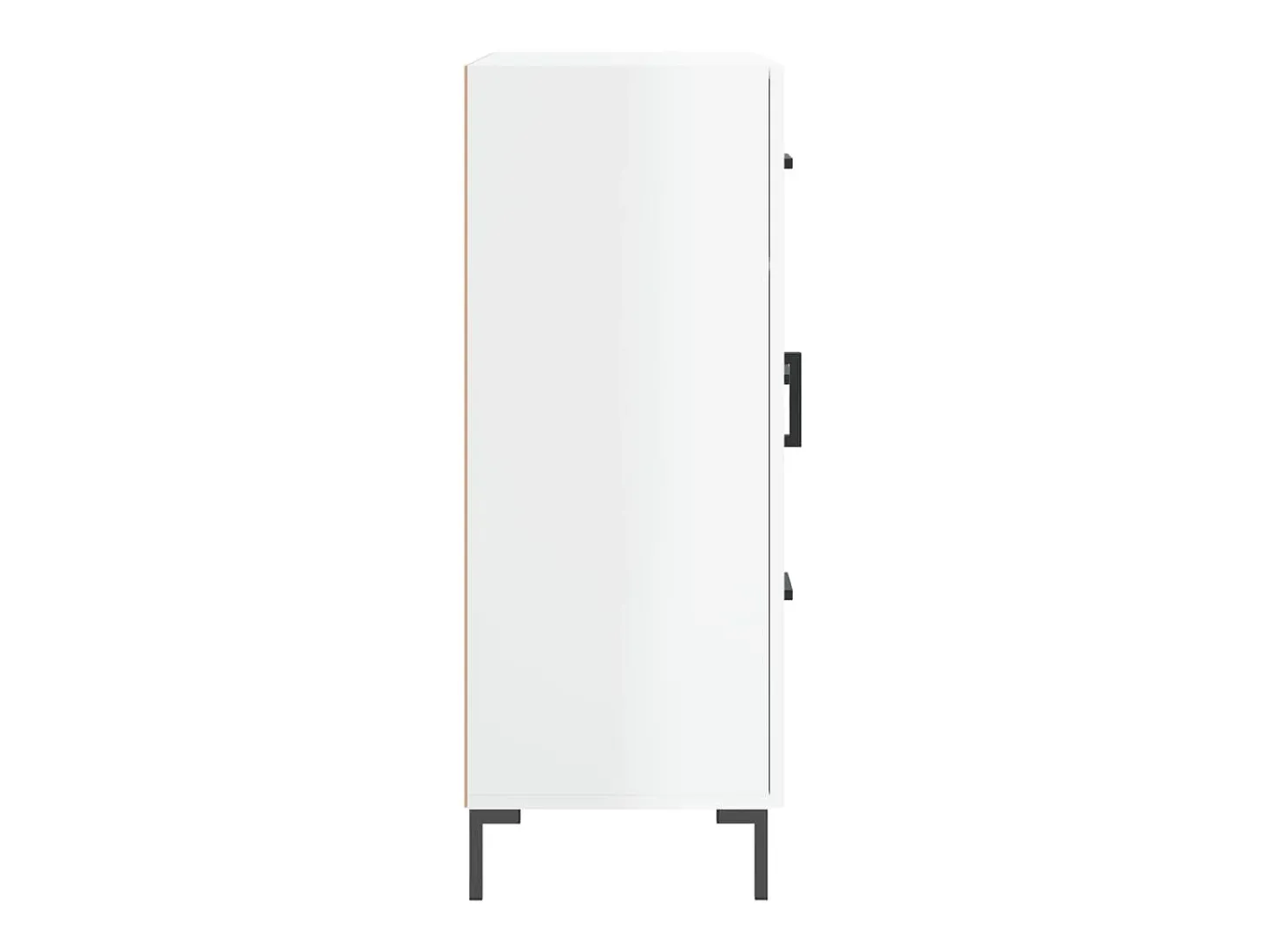 Aparador Blanco brillo 69,5x34x90 cm Madera de ingeniería