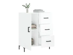 Aparador Blanco brillo 69,5x34x90 cm Madera de ingeniería