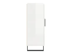 Aparador Blanco brillo 69,5x34x90 cm Madera de ingeniería