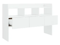 Aparador Blanco brillo 105x30x70 cm Madera de ingeniería