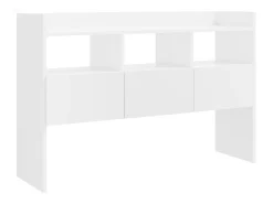 Aparador Blanco brillo 105x30x70 cm Madera de ingeniería