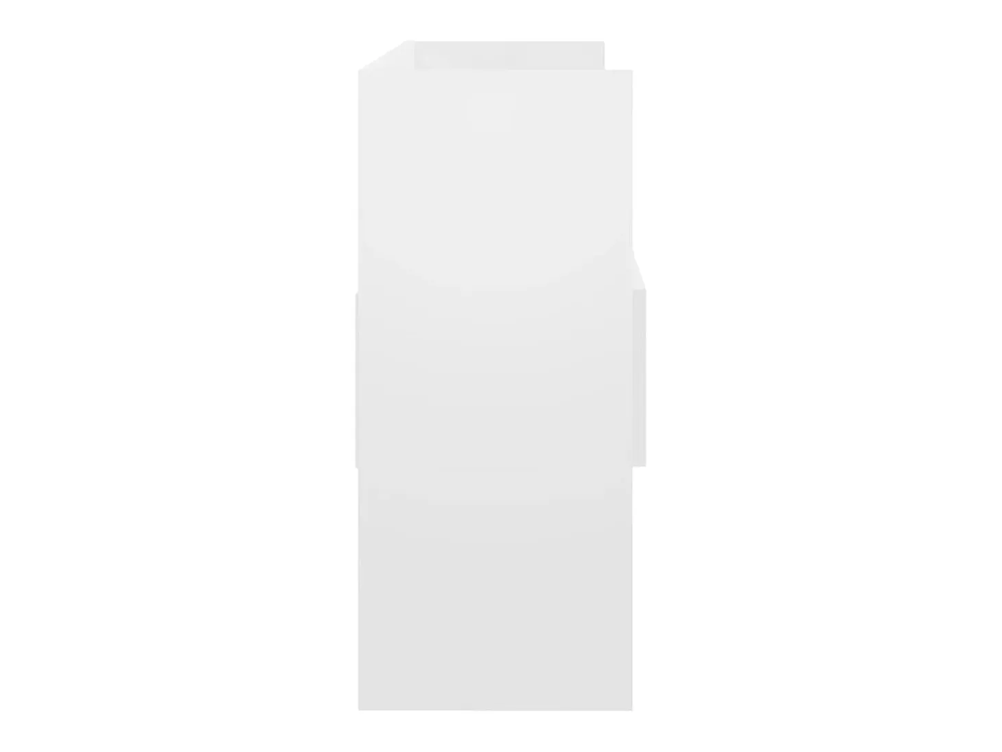 Aparador Blanco brillo 105x30x70 cm Madera de ingeniería