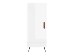 Aparador Blanco brillo 34,5x34x90 cm Madera de ingeniería